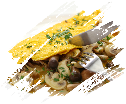 Omelette aux champignons